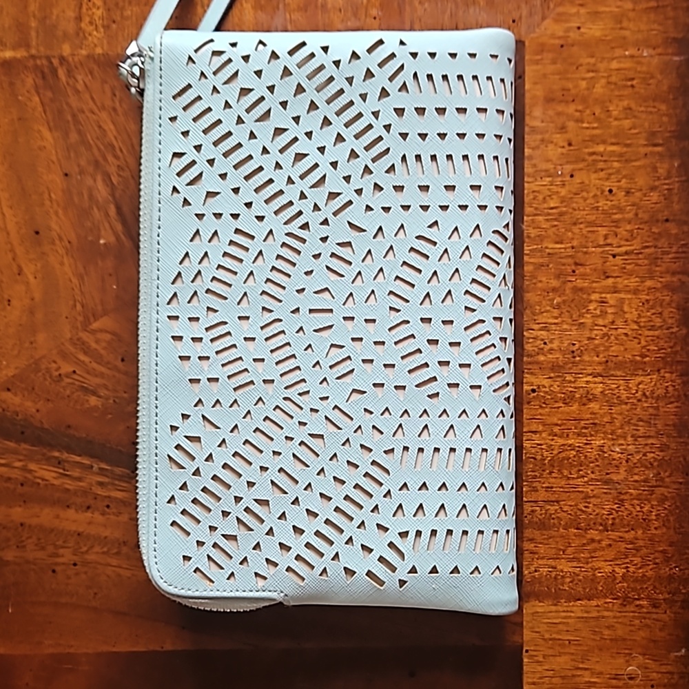 Stella & Dot Mint Green clutch - Picture 2 of 8